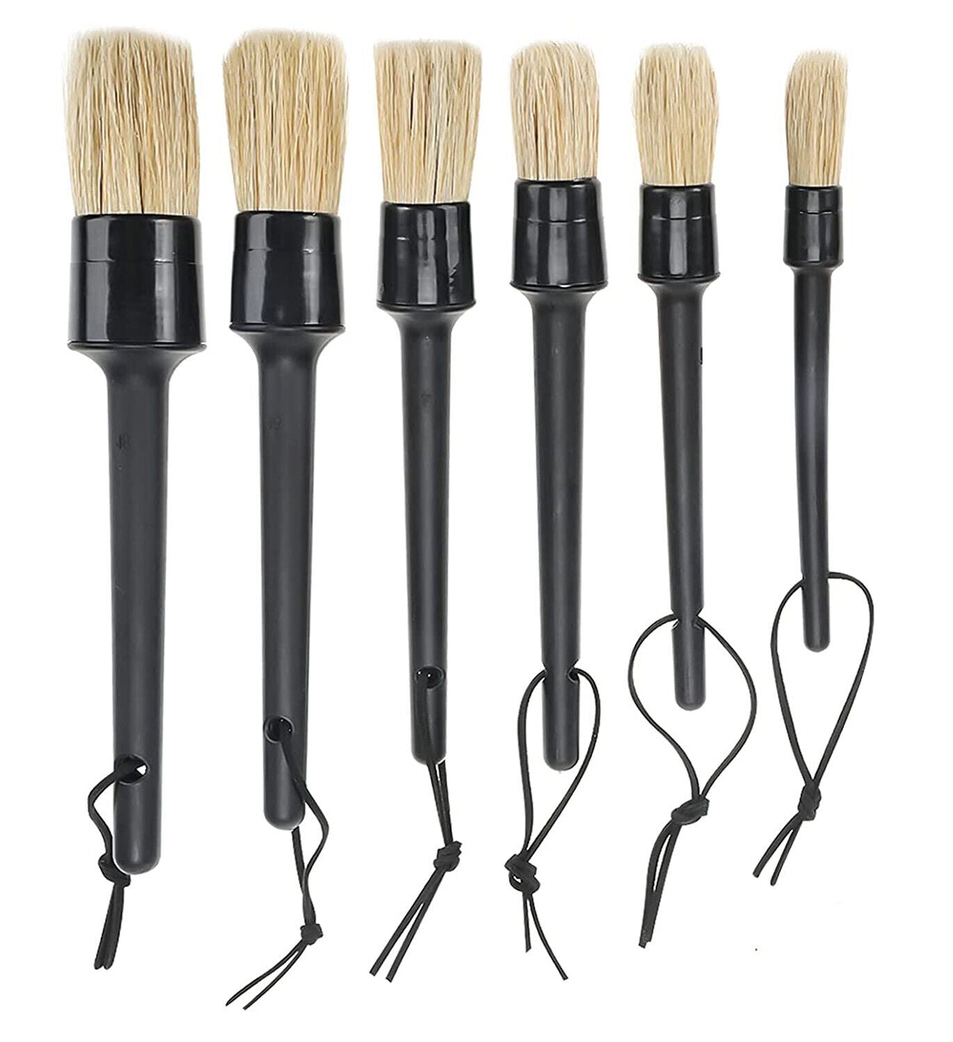6 Pack Car Detailing Brush Set, Auto Detail Brushes Kit for Cleaning Car